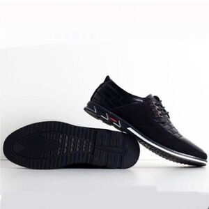 GATSBY SHOES Men’s Orthopedic oxford derby black leather dress shoes Sz 11